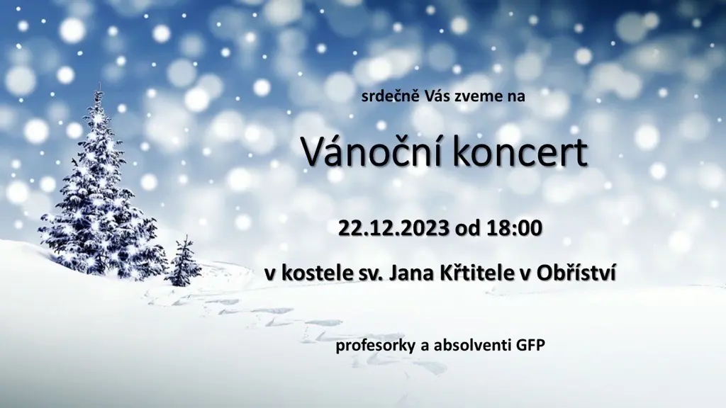 Povánoční pozdrav pěveckého sboru absolventů a profesorek GFP – 2 písně z vánočního koncertu