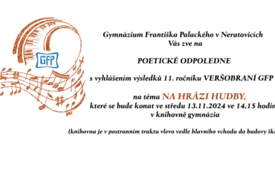 Poetické odpoledne s vyhlášením výsledků Veršobraní