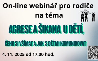 Agrese a&nbsp;šikana u&nbsp;dětí – webinář