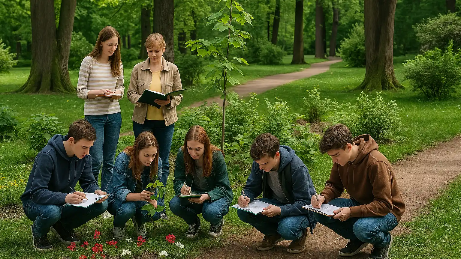 Terénní cvičení z&nbsp;biologie ve Stromovce